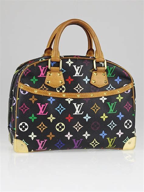 louis vuitton black monogram multicolore trouville mini backpack